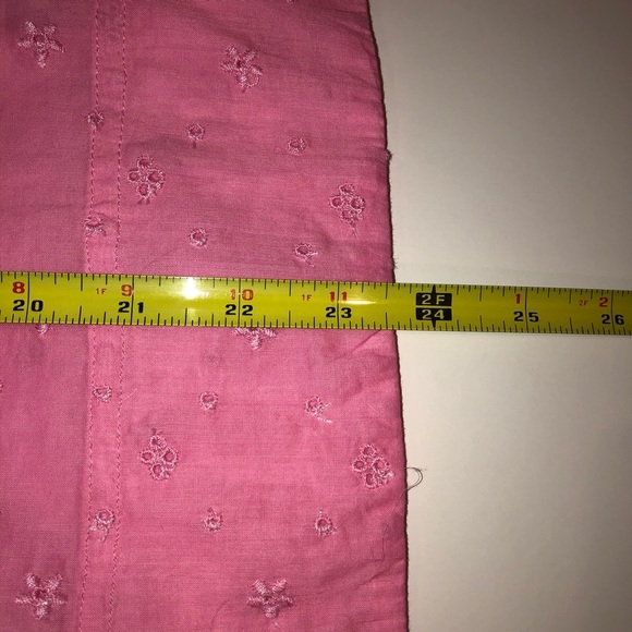 J Crew Pink Ruffle Floral Eyelet Larkspur Pink XXS - Picture 9 of 13